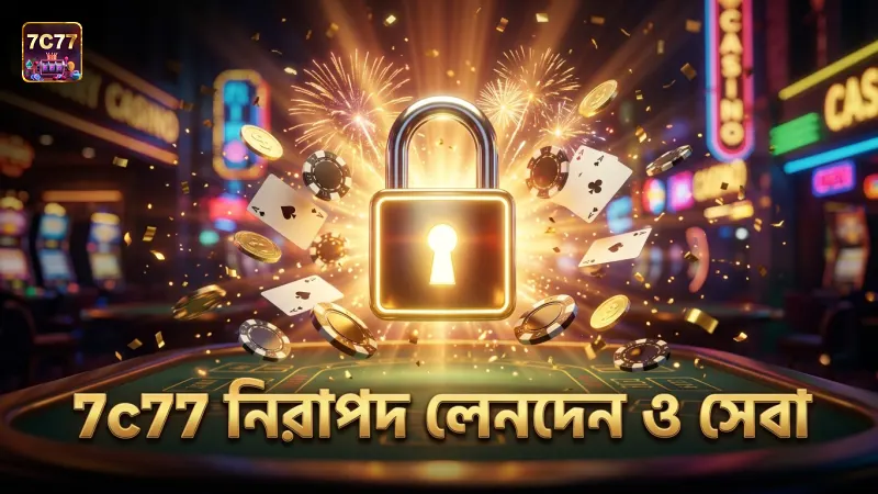 7c77 নিরাপত্তা এবং লেনদেন প্রক্রিয়া খেলোয়াড়দের জন্য সুবিধাজনক করে তোলে