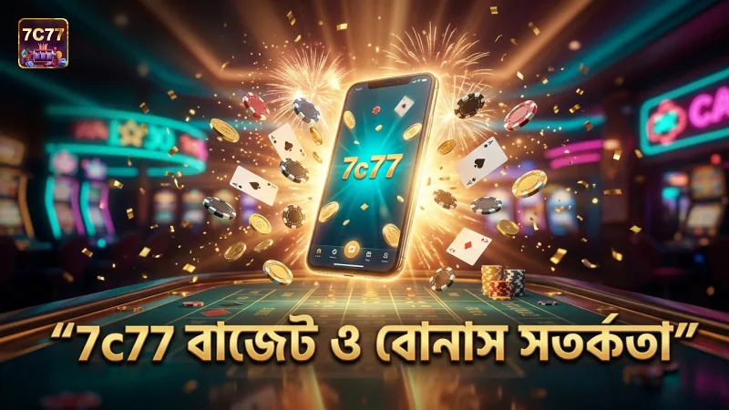 7c77 প্ল্যাটফর্মে বাজেট ও বোনাস ব্যবস্থাপনায় সতর্কতা জরুরি।