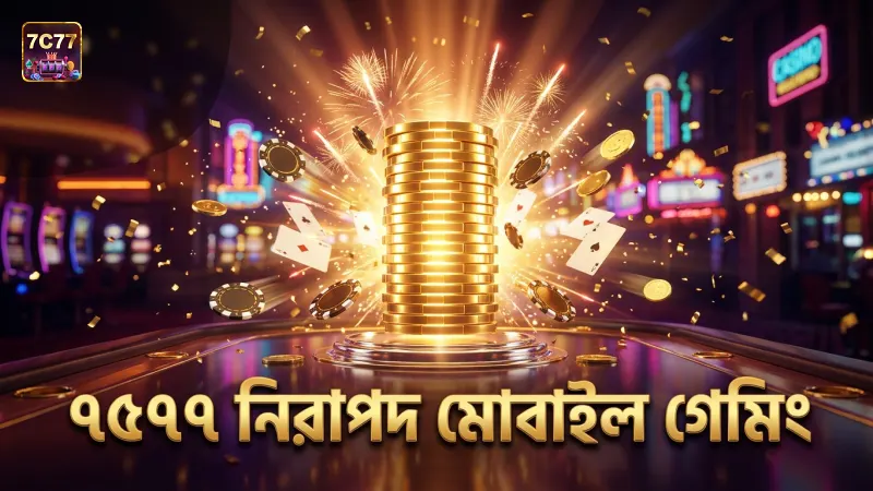 নিরাপদ মোবাইল গেমিং নিশ্চিত করে 7c77 প্ল্যাটফর্ম।
