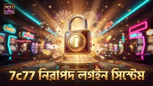 7c77live.net নিরাপদ লগইন ও যাচাইকরণ প্রক্রিয়া চিত্রিত