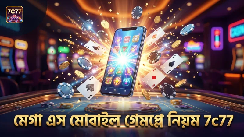 মেগা এস স্লটের মোবাইল গেমপ্লে নিয়ম সহজবোধ্যভাবে ব্যাখ্যা।