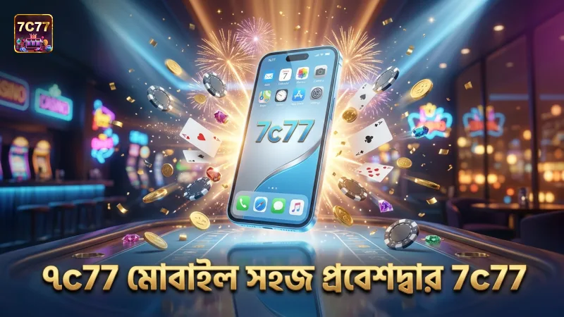 ৭c77 অনলাইন ক্যাসিনোর মোবাইল-ফ্রেন্ডলি ডিজাইন সবার জন্য সহজ প্রবেশদ্বার।