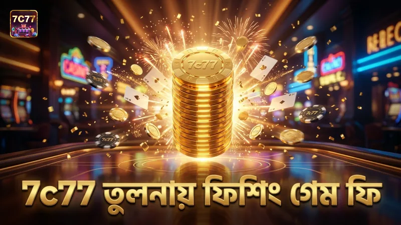 7c77-এর তুলনায় অন্যান্য ফিশিং গেমের ফি ও সীমা বিশ্লেষণ।